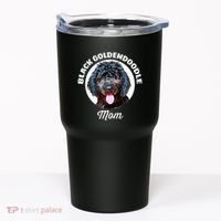 Black Goldendoodle Dog Mom Tumbler thumb 0