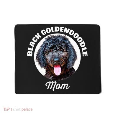 Black Goldendoodle Dog Mom Mousepad
