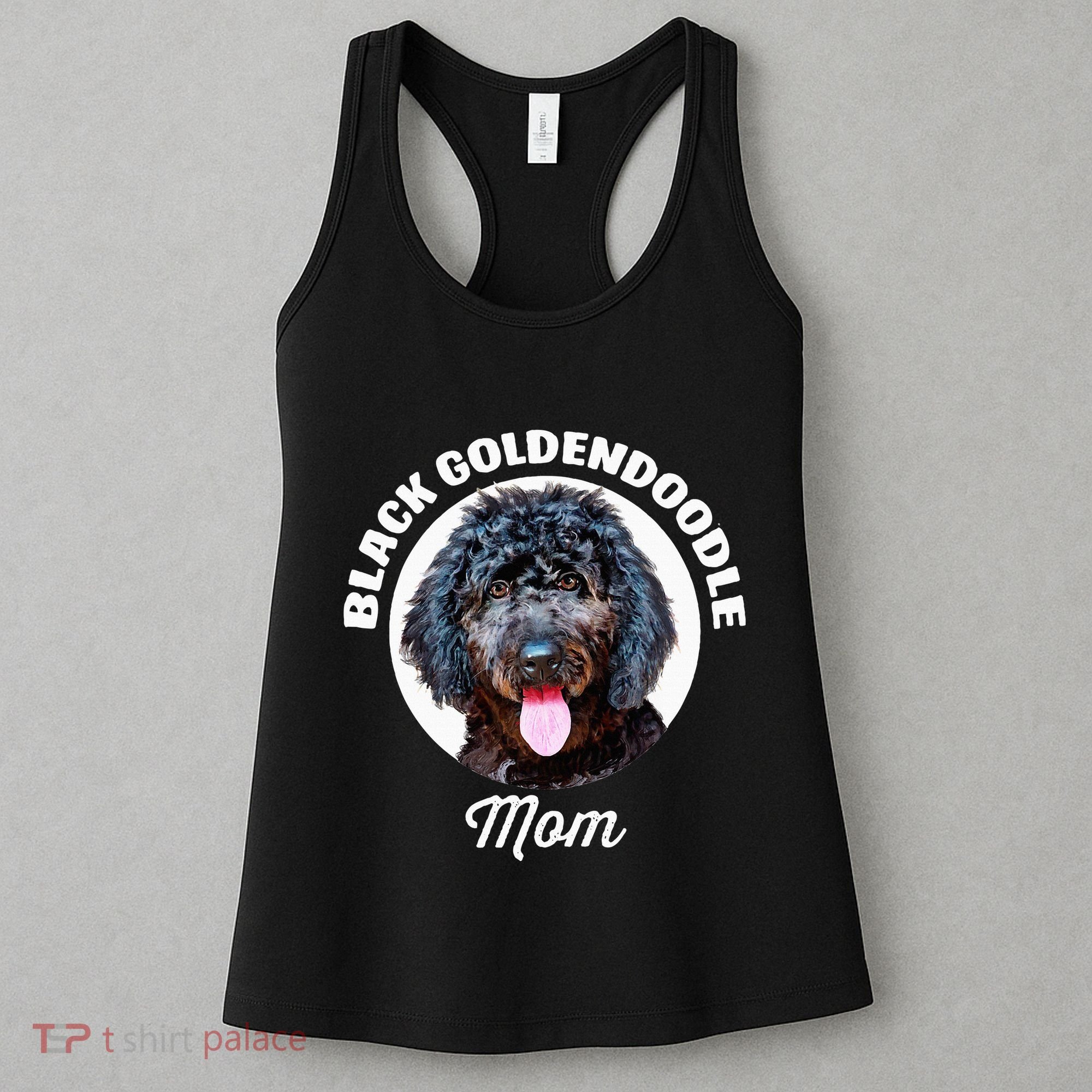 Black Goldendoodle Dog Mom Women's Tank Top