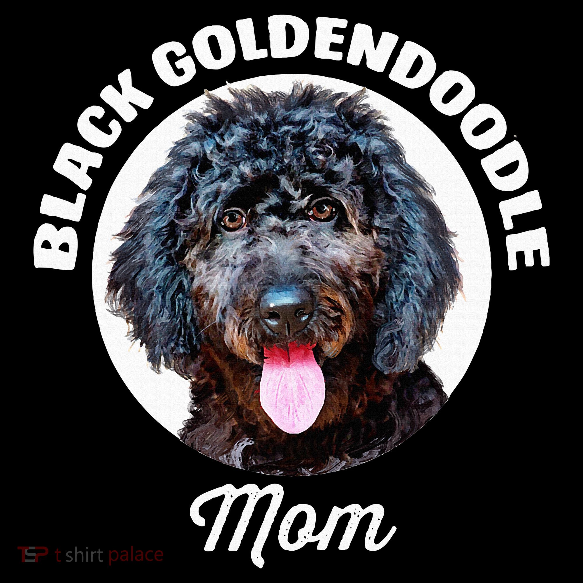 Black Goldendoodle Dog Mom Women's Tank Top