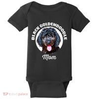 Black Goldendoodle Dog Mom Baby Bodysuit thumb 0
