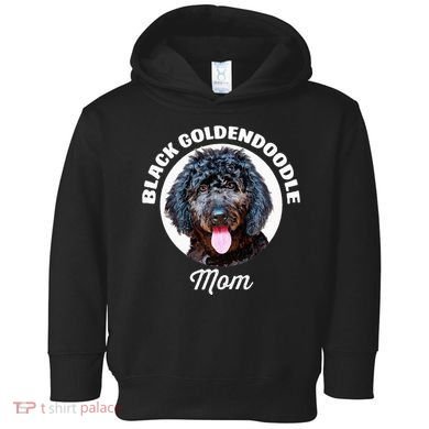 Black Goldendoodle Dog Mom Toddler Hoodie
