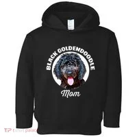 Black Goldendoodle Dog Mom Toddler Hoodie thumb 0