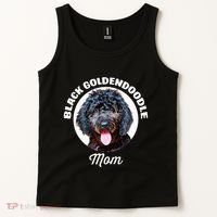 Black Goldendoodle Dog Mom Tank Top thumb 2