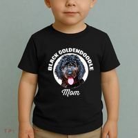 Black Goldendoodle Dog Mom Toddler T-Shirt thumb 2