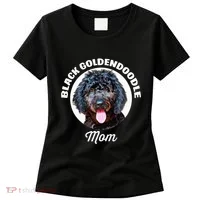 Black Goldendoodle Dog Mom Women's T-Shirt thumb 0