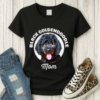 Black Goldendoodle Dog Mom Women's T-Shirt thumb 3