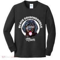 Black Goldendoodle Dog Mom Kids Long Sleeve Shirt thumb 0