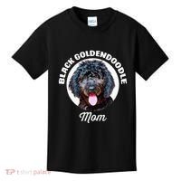 Black Goldendoodle Dog Mom Kids T-Shirt thumb 0