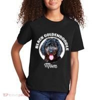 Black Goldendoodle Dog Mom Kids T-Shirt thumb 2
