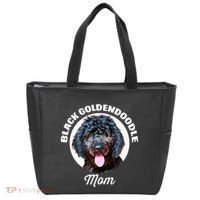 Black Goldendoodle Dog Mom Tote Bag thumb 0
