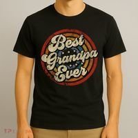 Best Grandpa Ever Vintage Retro Style T-Shirt thumb 3
