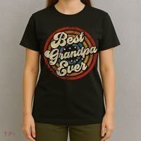 Best Grandpa Ever Vintage Retro Style T-Shirt thumb 4