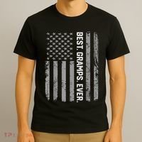 Best Gramps Ever America Flag Gift For Father's Day  T-Shirt thumb 3