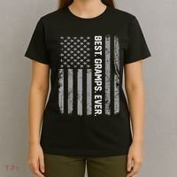 Best Gramps Ever America Flag Gift For Father's Day  T-Shirt thumb 4