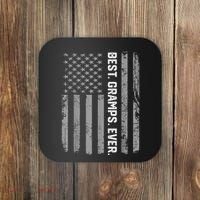Best Gramps Ever America Flag Gift For Father's Day  Coaster thumb 0