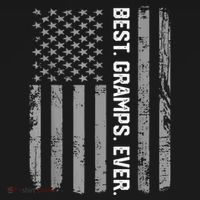 Best Gramps Ever America Flag Gift For Father's Day  Polo thumb 3
