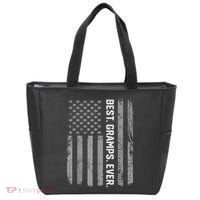 Best Gramps Ever America Flag Gift For Father's Day  Tote Bag thumb 0