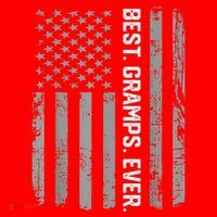 Best Gramps Ever America Flag Gift For Father's Day  Santa Hat thumb 1