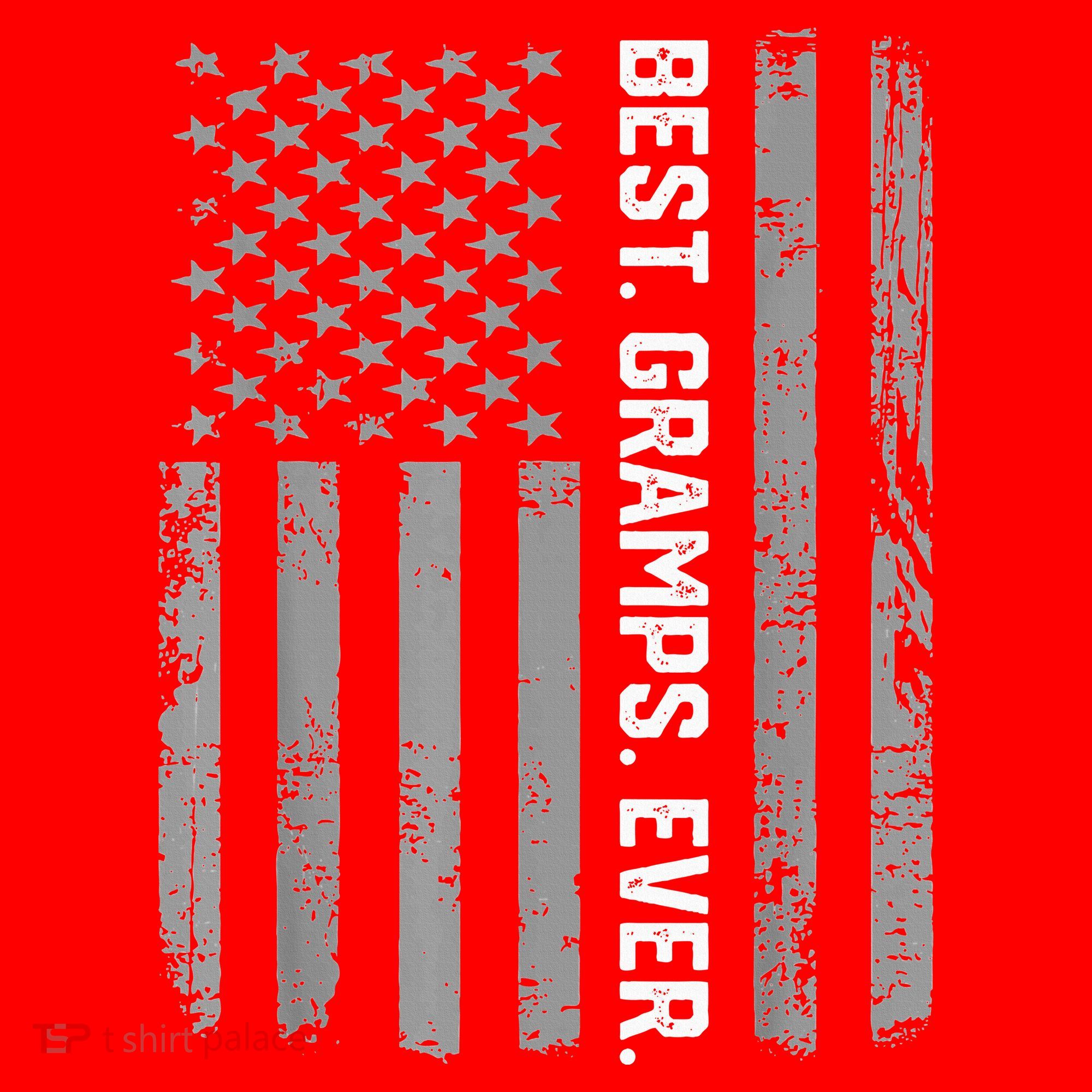 Best Gramps Ever America Flag Gift For Father's Day  Santa Hat