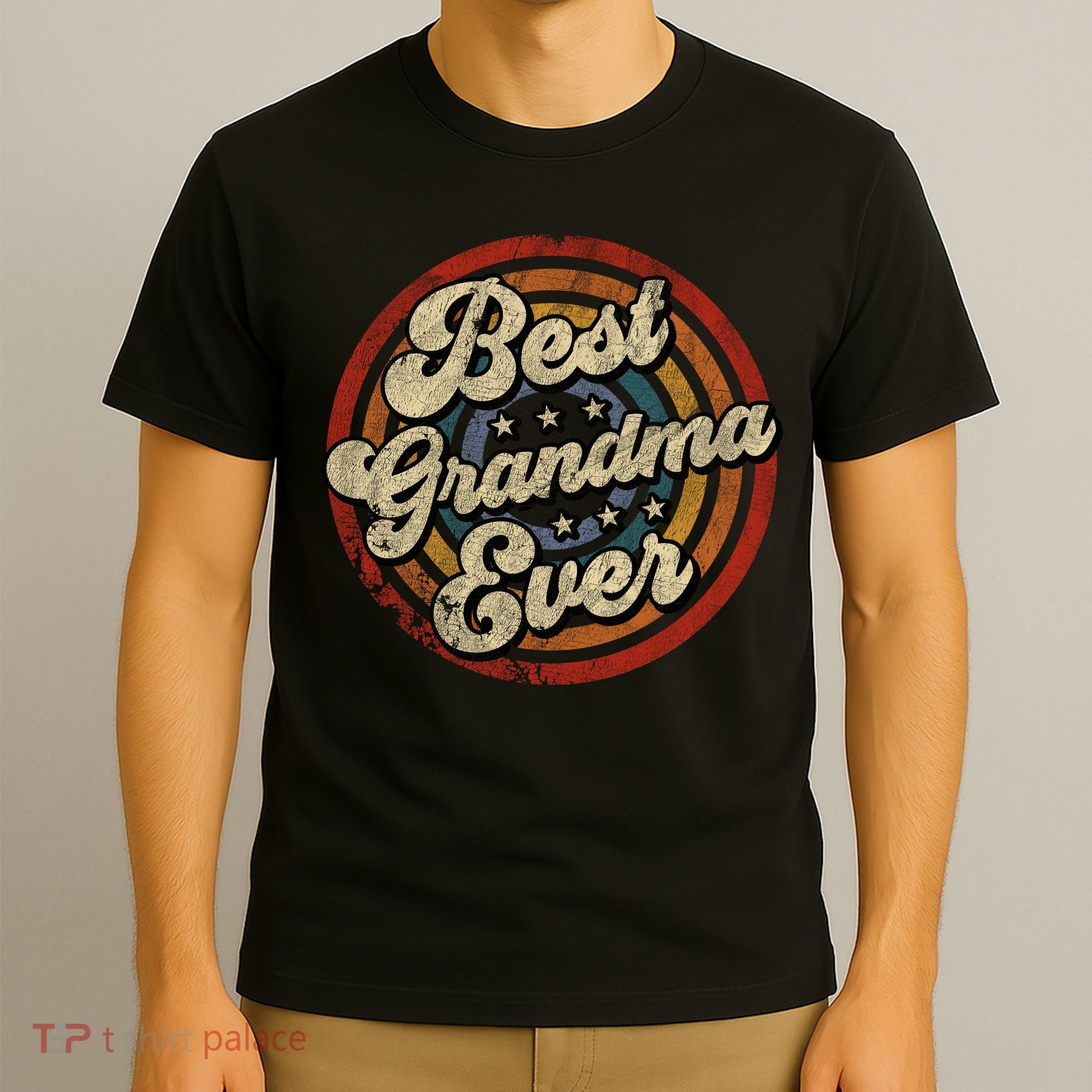 Best Grandma Ever Vintage Retro Style T-Shirt