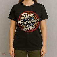 Best Grandma Ever Vintage Retro Style T-Shirt thumb 4