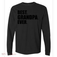 Best Grandpa Ever T Comfort Colors Heavyweight Long Sleeve T-Shirt thumb 0