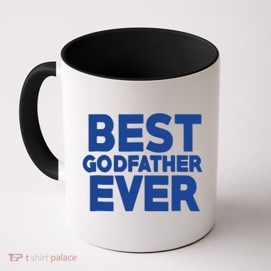 Best Godfather Ever God Father Day Baptism Uncle Gift Coffee Mug