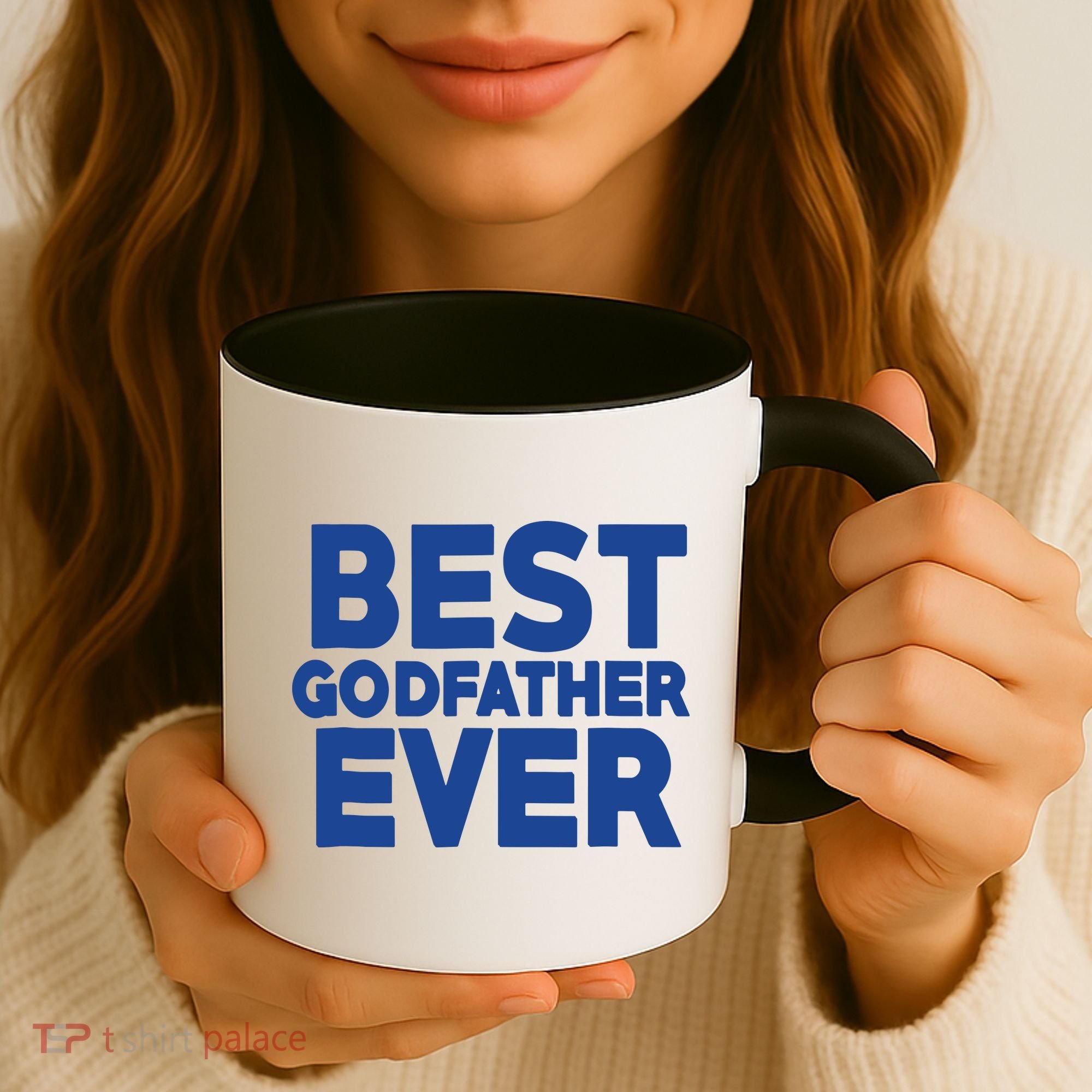 Best Godfather Ever God Father Day Baptism Uncle Gift Coffee Mug