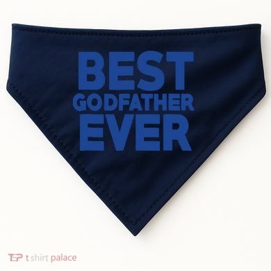 Best Godfather Ever God Father Day Baptism Uncle Gift USA-Made Doggie Bandana