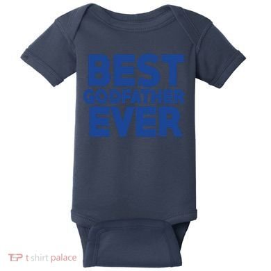 Best Godfather Ever God Father Day Baptism Uncle Gift Baby Bodysuit
