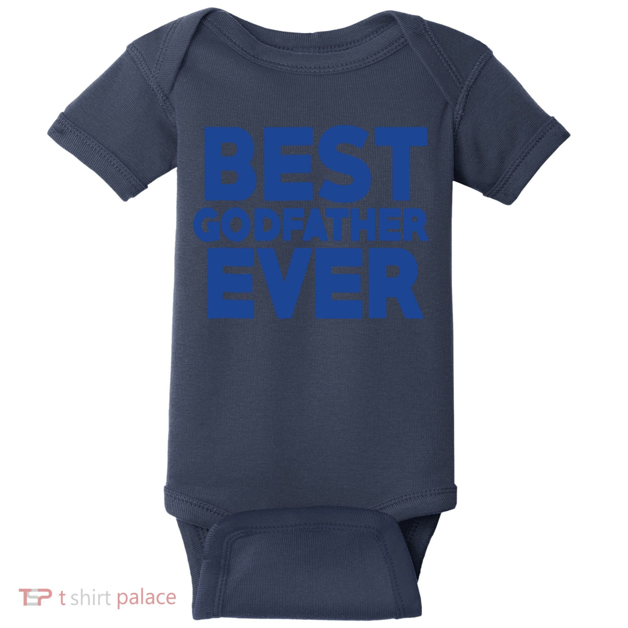 Best Godfather Ever God Father Day Baptism Uncle Gift Baby Bodysuit