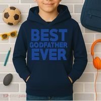 Best Godfather Ever God Father Day Baptism Uncle Gift Kids Hoodie thumb 2