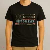 Best Gpa Ever Us Flag Gpa Grandfather T-Shirt thumb 3
