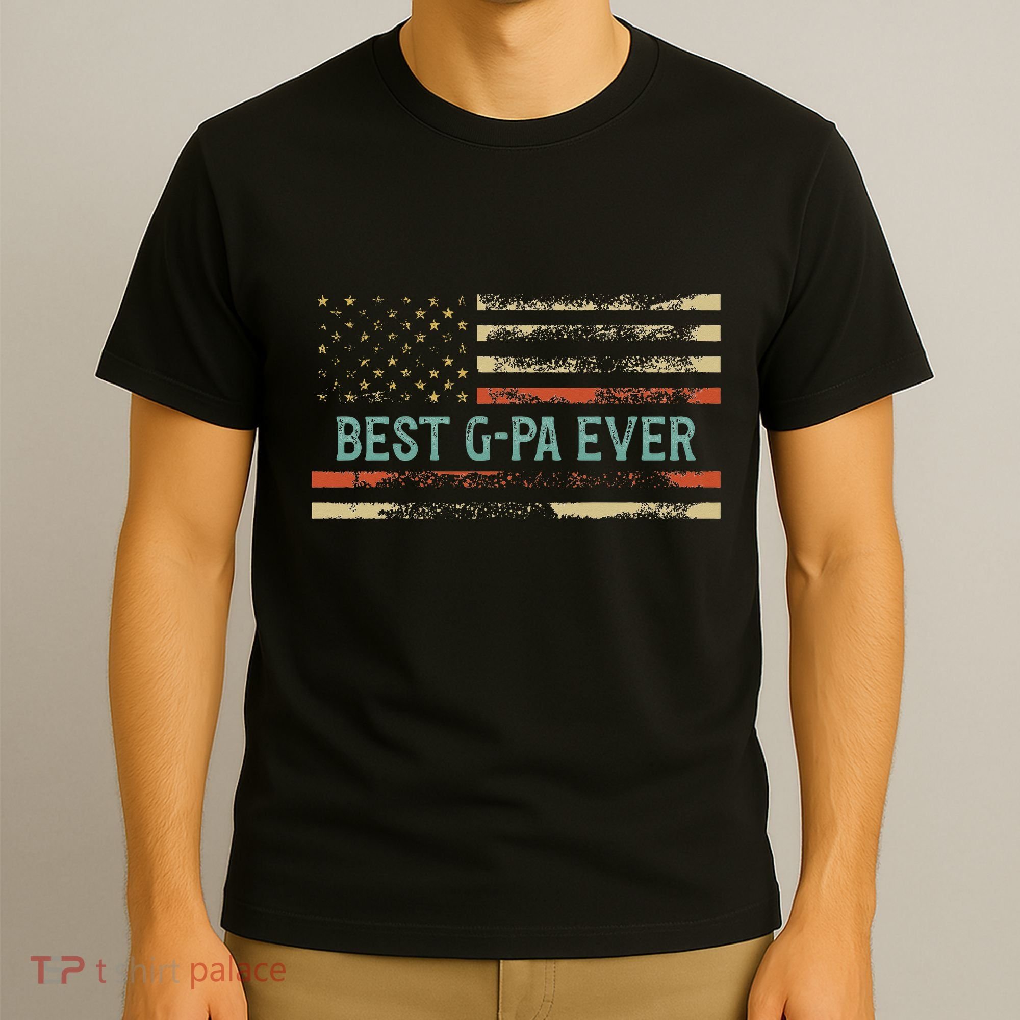 Best Gpa Ever Us Flag Gpa Grandfather T-Shirt