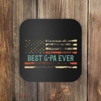 Best Gpa Ever Us Flag Gpa Grandfather Coaster thumb 0