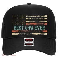 Best Gpa Ever Us Flag Gpa Grandfather Hat thumb 0
