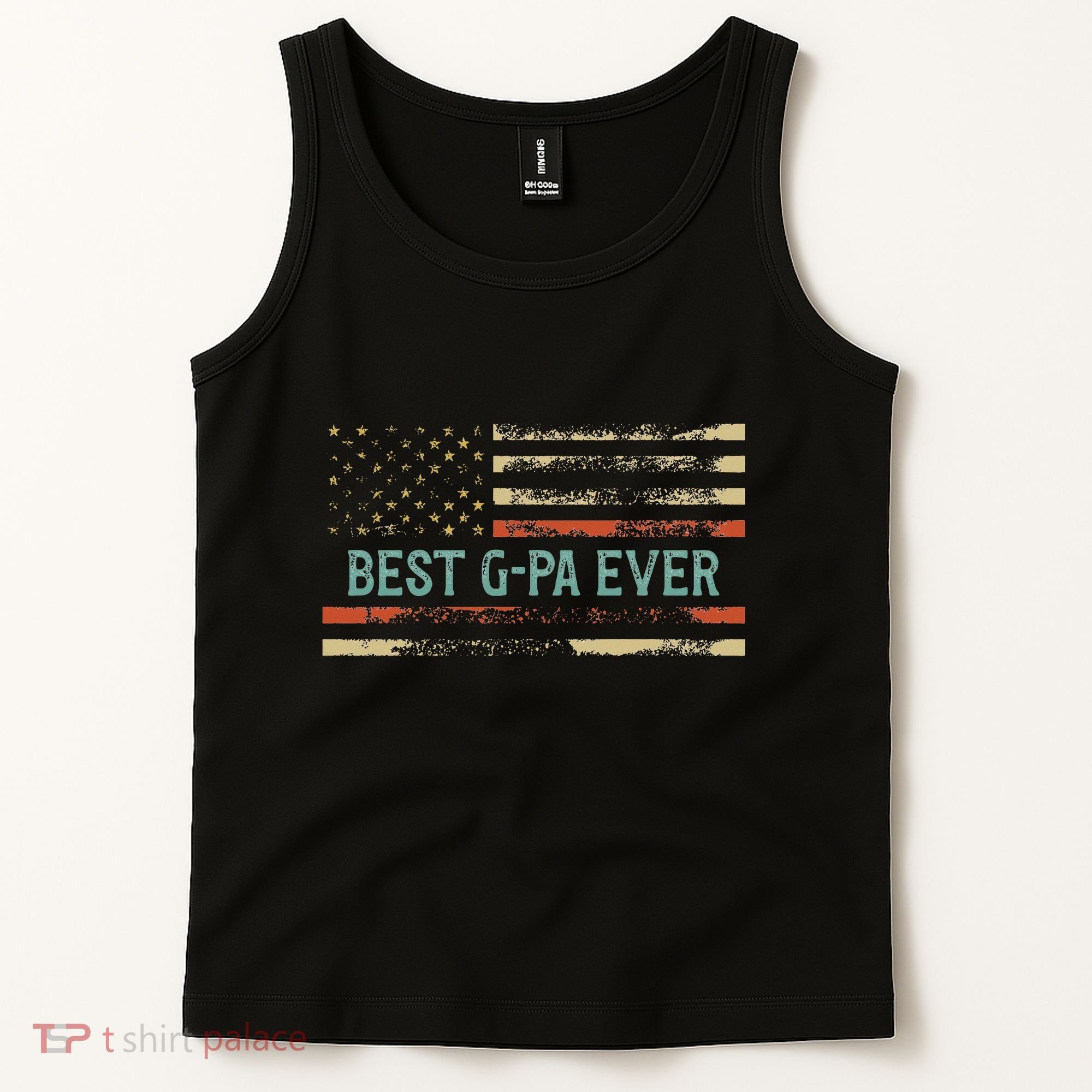 Best Gpa Ever Us Flag Gpa Grandfather Tank Top