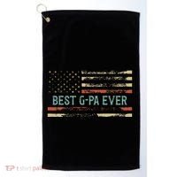 Best Gpa Ever Us Flag Gpa Grandfather Golf Towel thumb 0