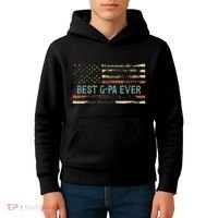 Best Gpa Ever Us Flag Gpa Grandfather Kids Hoodie thumb 4