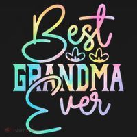 Best Grandma Ever Happy Grandparents Day Tie Dye Ornament thumb 1