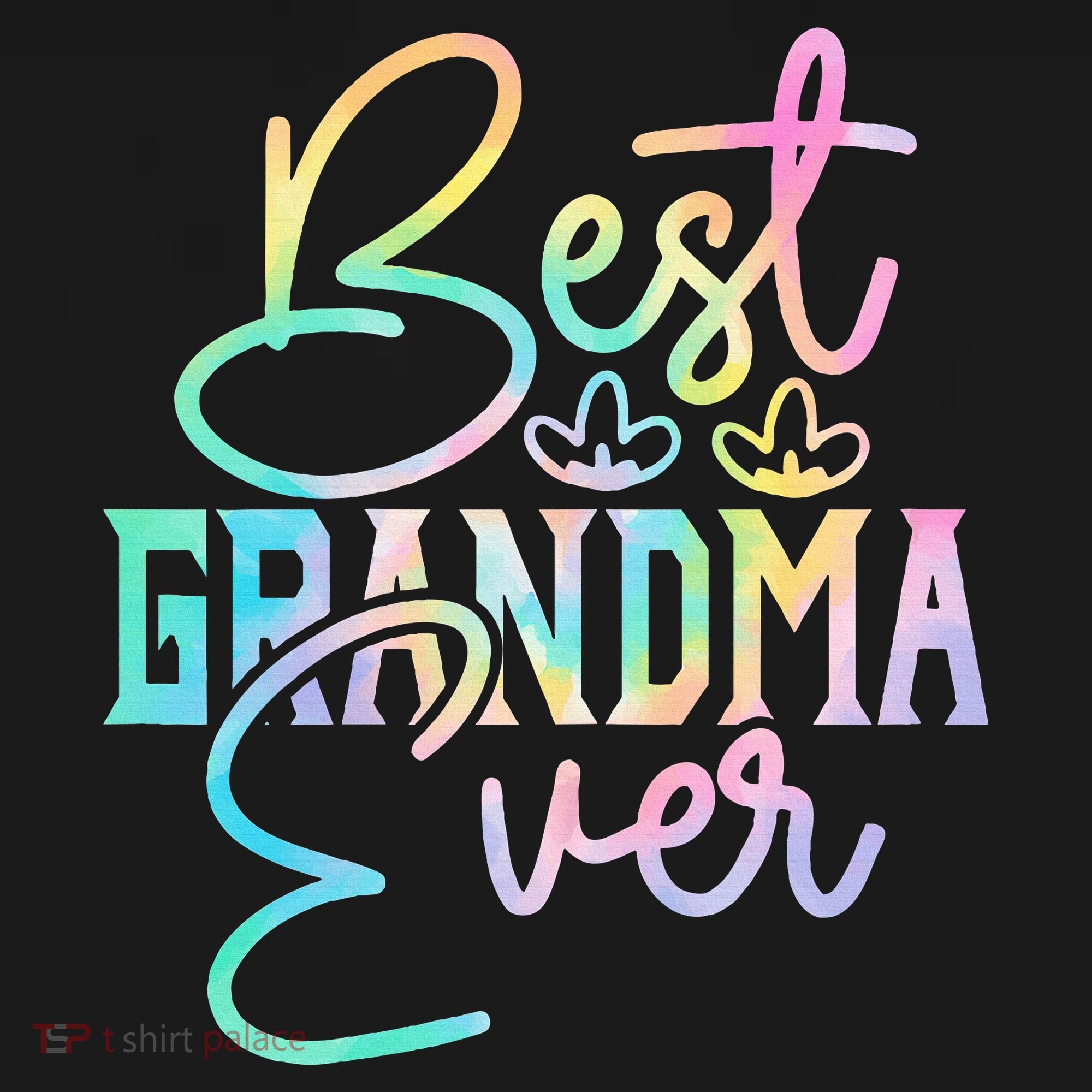 Best Grandma Ever Happy Grandparents Day Tie Dye Ornament