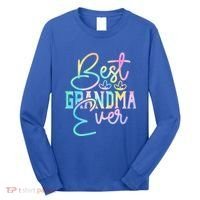 Best Grandma Ever Happy Grandparents Day Tie Dye Long Sleeve Shirt thumb 0