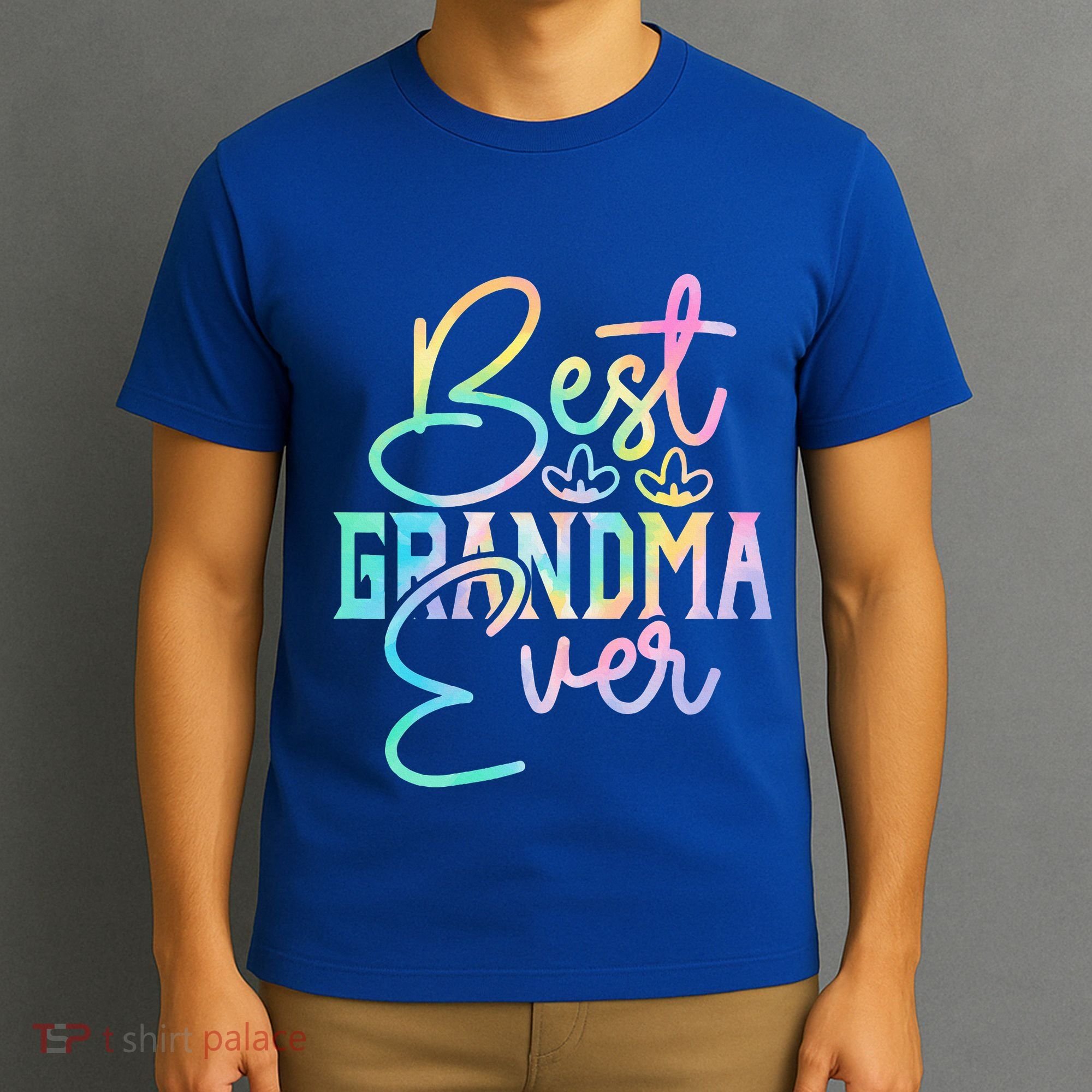 Best Grandma Ever Happy Grandparents Day Tie Dye T-Shirt
