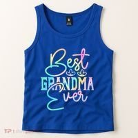 Best Grandma Ever Happy Grandparents Day Tie Dye Tank Top thumb 2