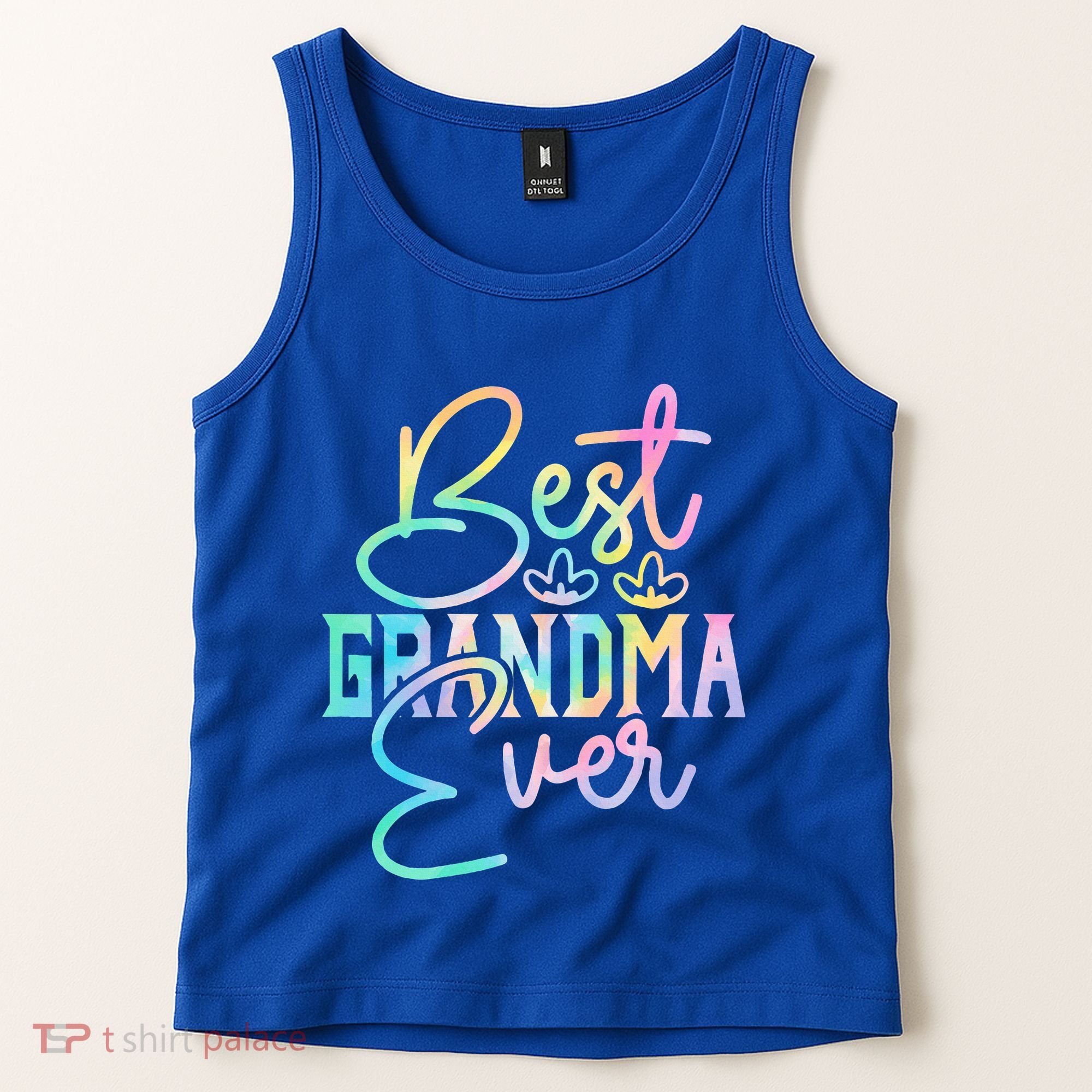 Best Grandma Ever Happy Grandparents Day Tie Dye Tank Top