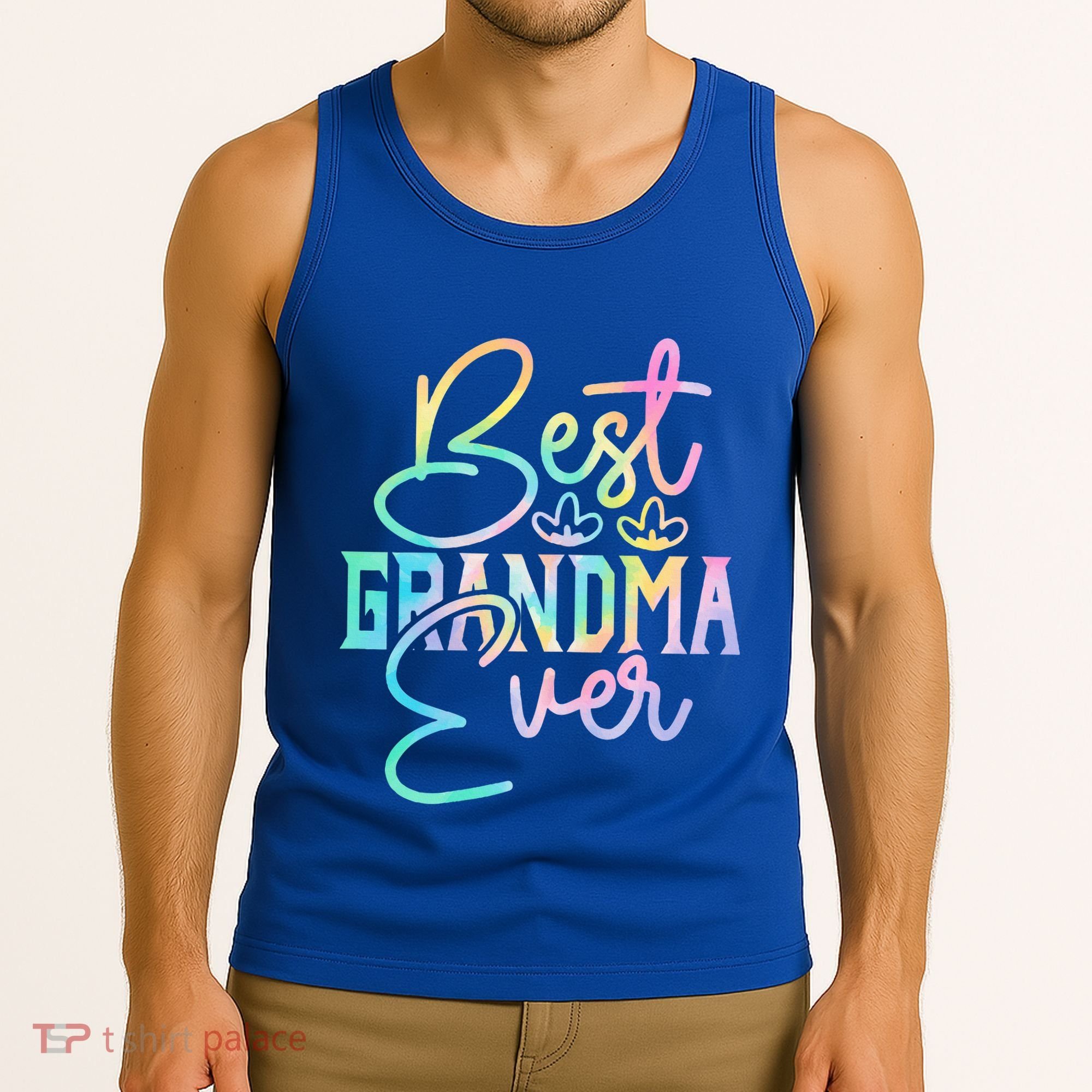 Best Grandma Ever Happy Grandparents Day Tie Dye Tank Top