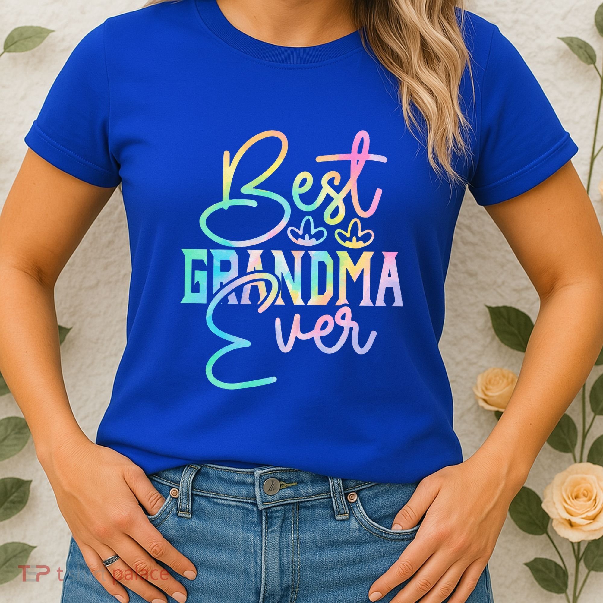 Best Grandma Ever Happy Grandparents Day Tie Dye Women's T-Shirt