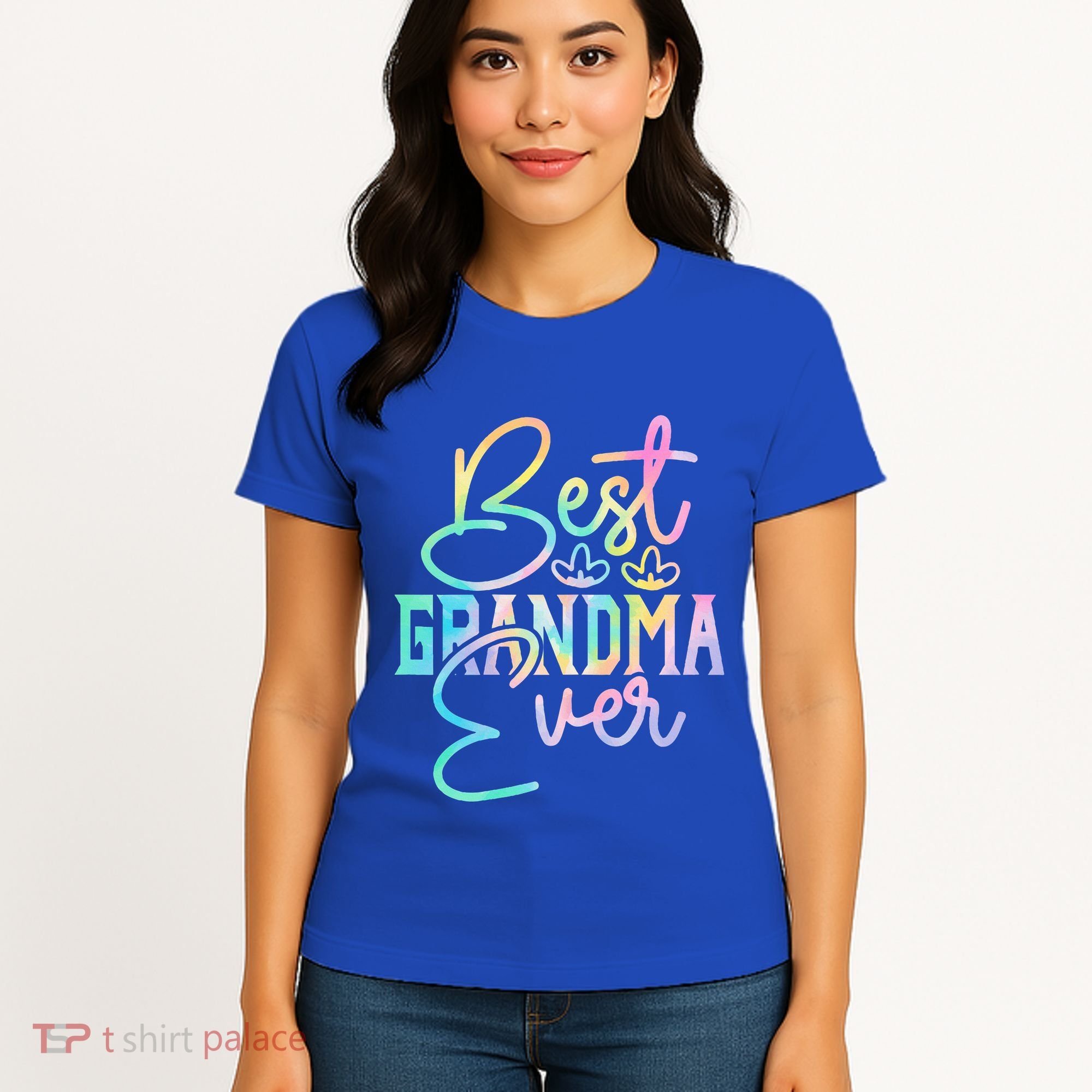 Best Grandma Ever Happy Grandparents Day Tie Dye Women's T-Shirt