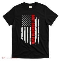 Best Grandpa Ever Vintage American Flag T-Shirt thumb 0